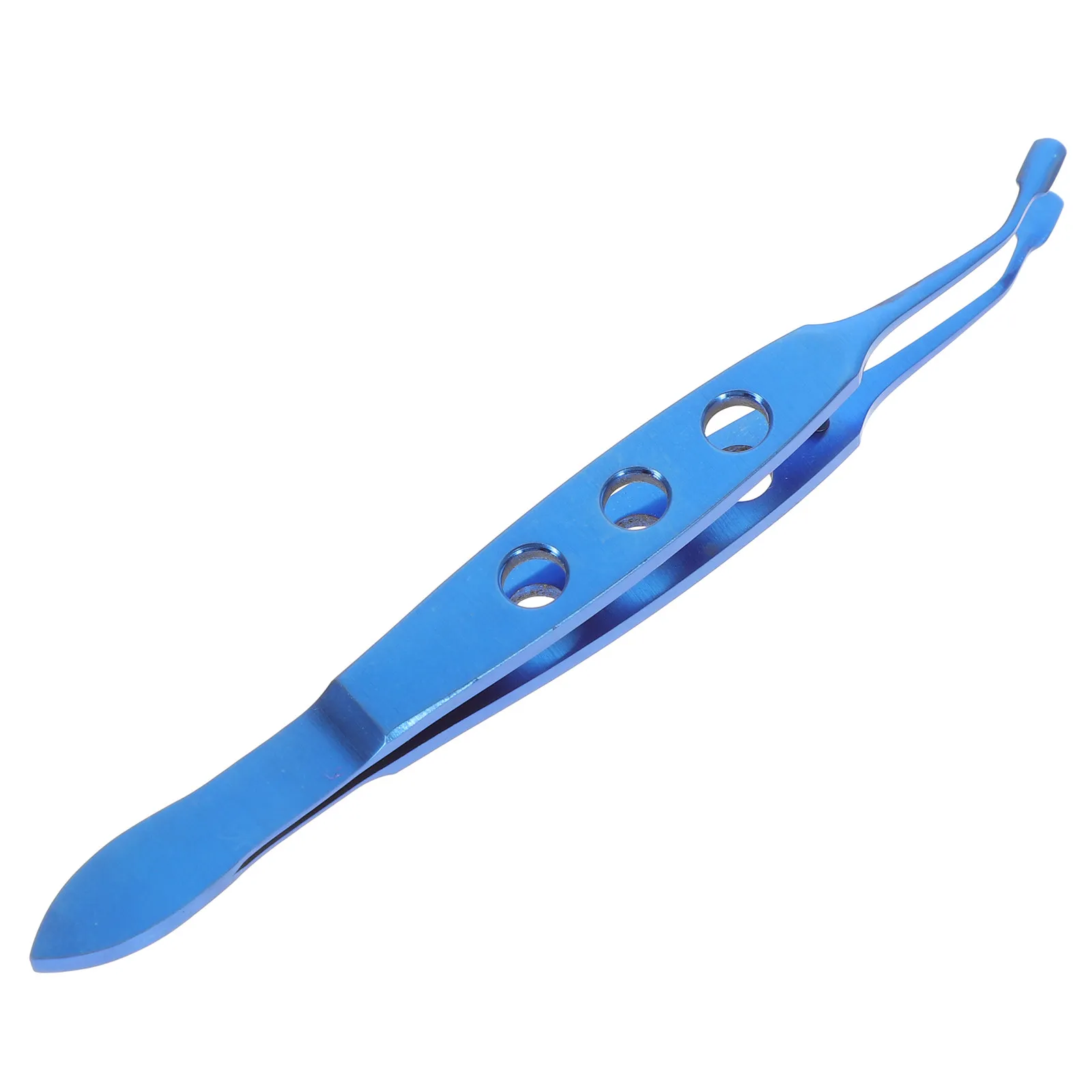Professional Metal Eyelid Tweezer for Meibomian Gland Expression Smooth Tip Non-Slip Rounded Edges Hospital Salon Use
