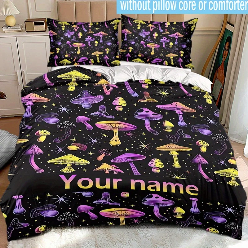 customized name Bedding Set 3D Print Polyester Duvet Cover Single Twin Queen King Size for Home Decoration Birthday Gift