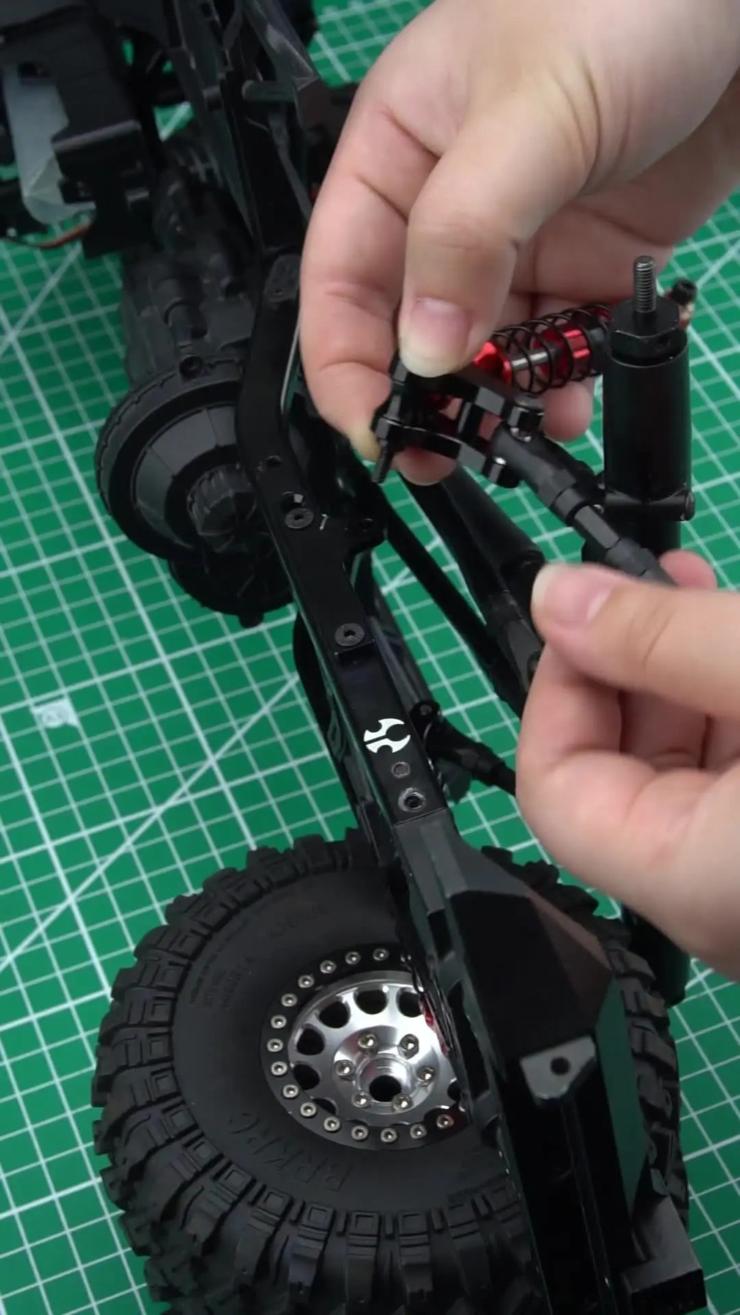 AXspeed Lot de 10 pièces en acier inoxydable pour voiture SCX10 1/10 RC Crawler