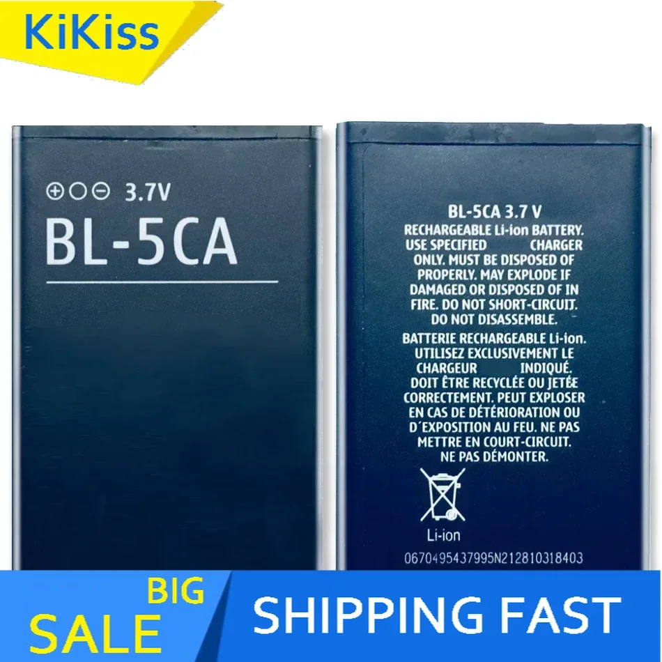 BL-5CA 700mAh Replacemeny Battery For Nokia 1100 1101 1110 1110i 1112 1200 1208 1209 1280 1600 Mobile Phone