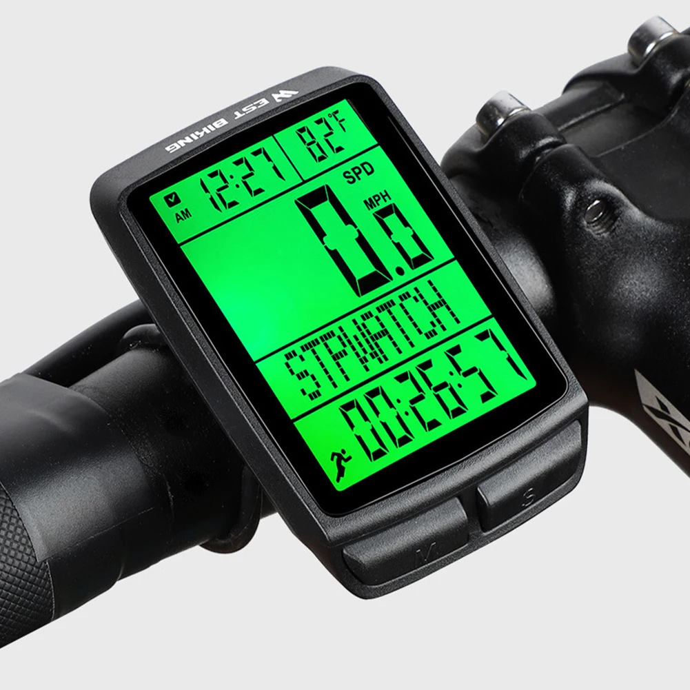 Bicycle Computer 5 Language Waterproof Speedometer LED Backlight Odometer MTB Road Bike Stopwatch Bike Accessories