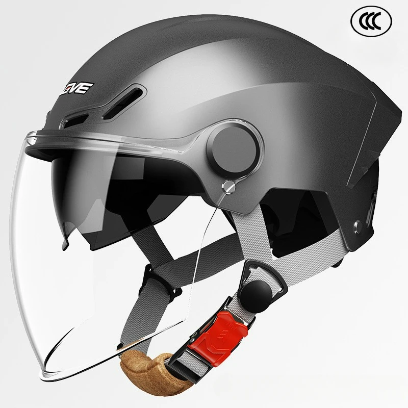 3C-Zertifizierter Leichtgewichtiger Sommer-Sonnenschutz Halbhelm UV-Beständiger Elektroroller-Helm Unisex Atmungsaktiver Sicherheitshelm