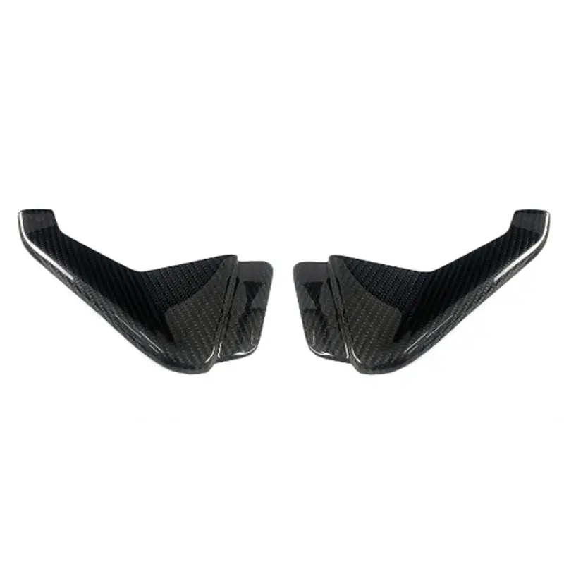 Authentic Motorcycle Front Lip Wind Wing Cover Real Carbon Fiber Cone Aerodynamics Fairing Spoiler For Aprilia RS 660 2021-2024