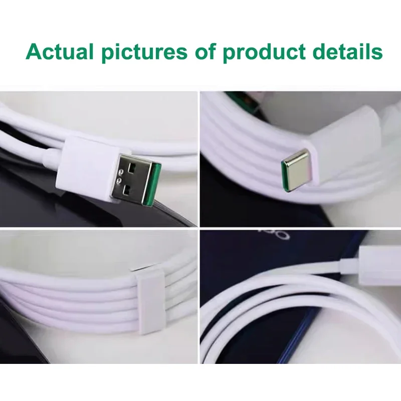 Original OPPO Fast Charging Cable Type C Supervooc 80W 65W OPPO Find X9 X5 X6 X3 Pro Neo N2 Reno 10 6 8 7 Pro A77 A78 Usbc Vooc - náhled 6