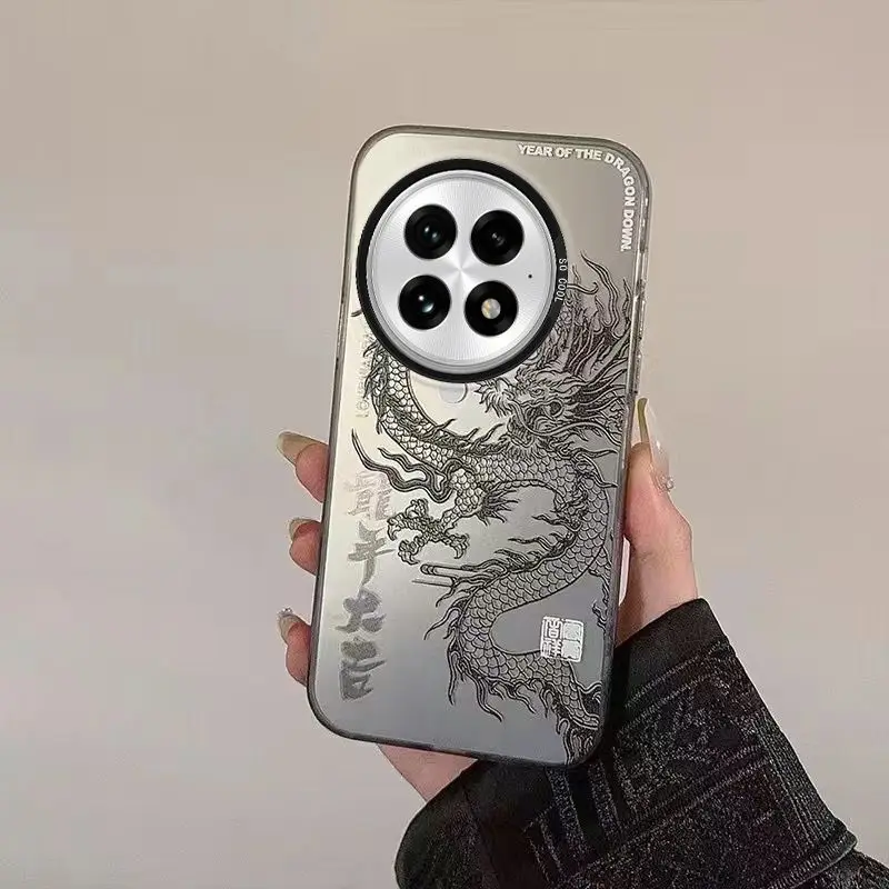 Dragon Shockproof TPU Case For one plus 13 one plus 15 15R 13T 13R 12 10T ACE 6 5 Pro Protective Cover Matte Capa Fundas Coque