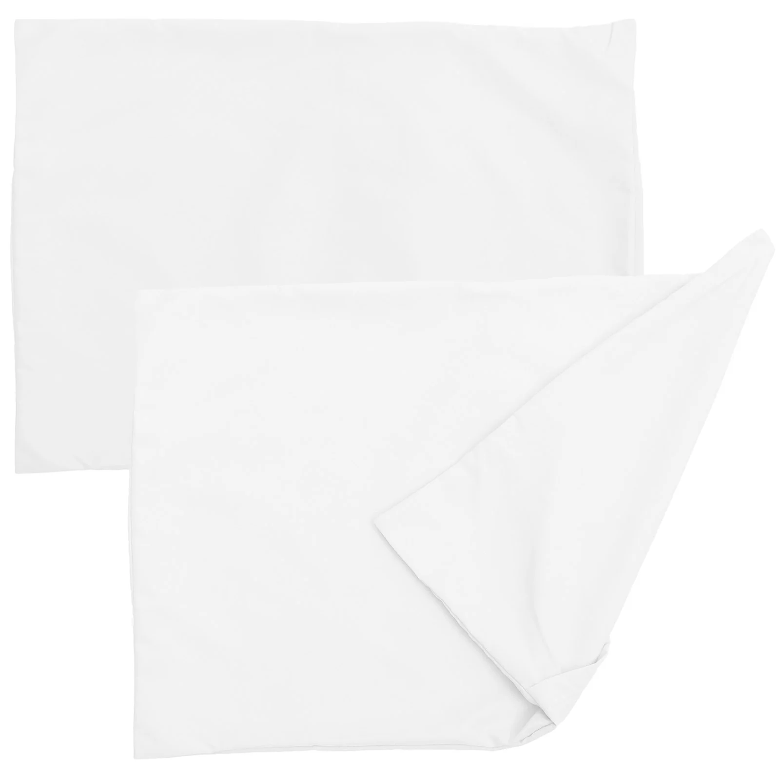 Fundas de almohada para niños, sobre de viaje tarjetado de microfibra, Color sólido, funda de almohada blanca para niños pequeños, ligera, 2 uds.
