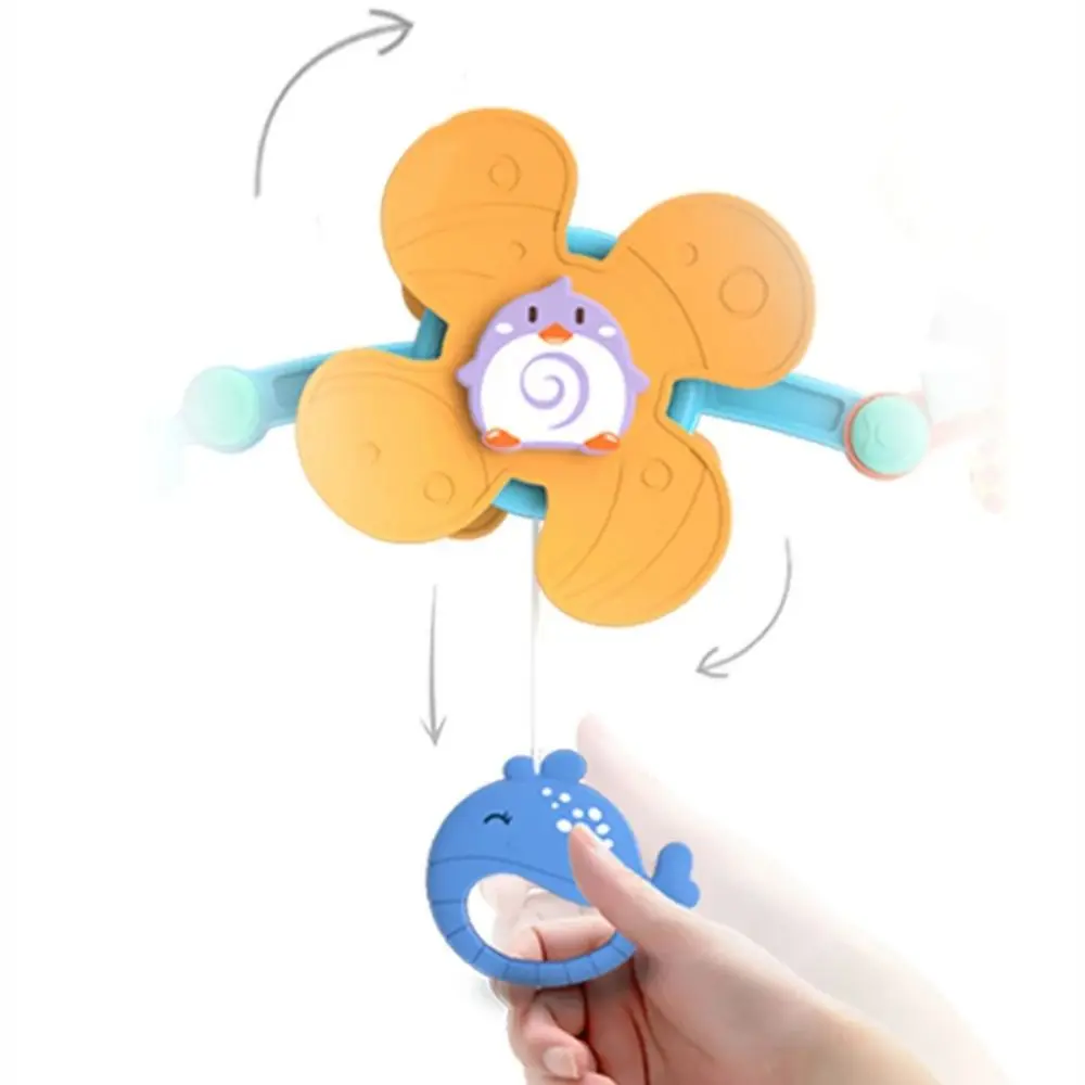Interaktywna, łatwa do składania zawieszka do łóżeczka z dzwoneczkiem, słonecznikiem, krabem i rekinem, interaktywna zabawka do wózka z klipsem, zabawka do chwytania dla niemowląt, zabawka do ćwiczeń dla dzieci.