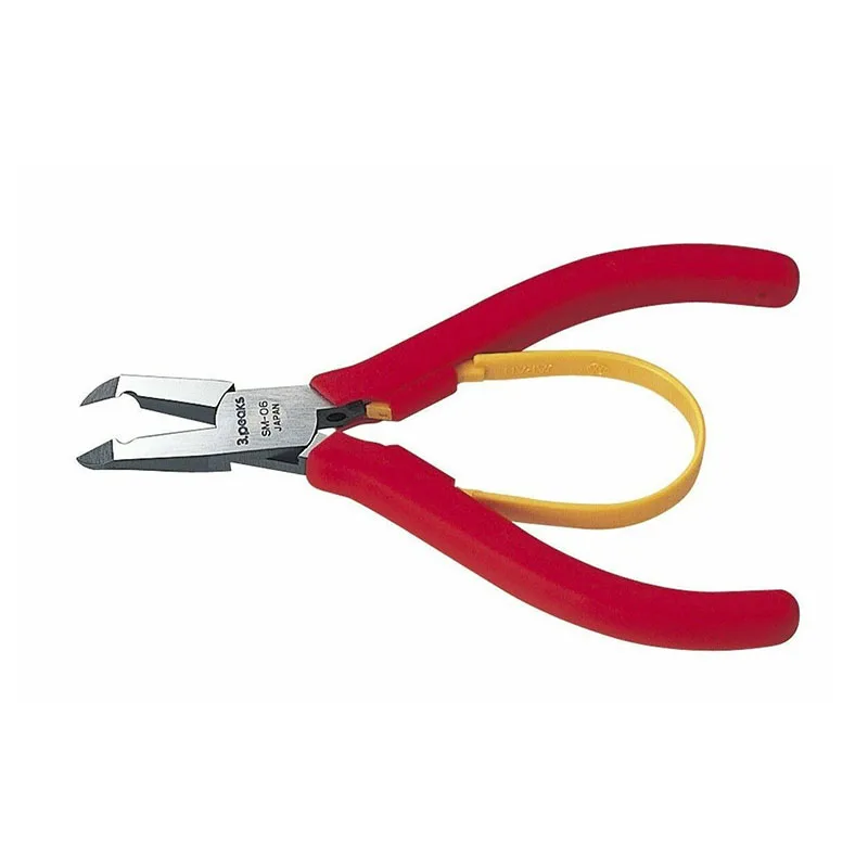 3.Peaks SM-06 115mm 42° Angled Cut Nipper Precision Edge Cutter for Jewelry Model Electronics Narrow Space Wire Trimming
