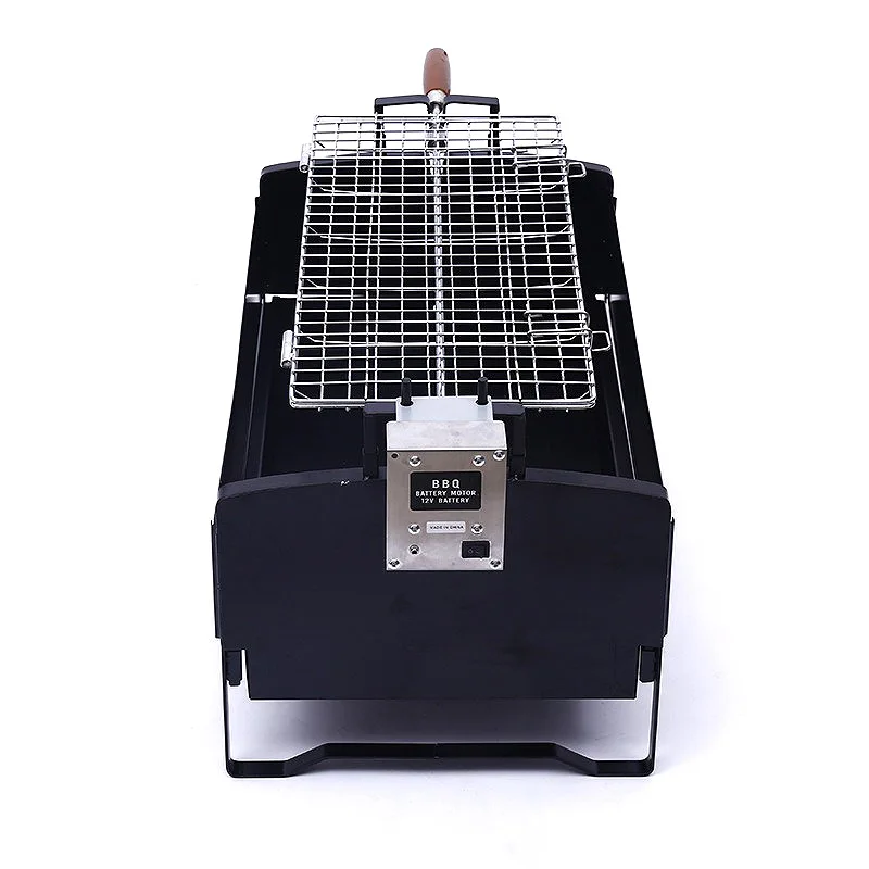Automatic Stainless Steel Electric BBQ Grill Rotating Charcoal Grill