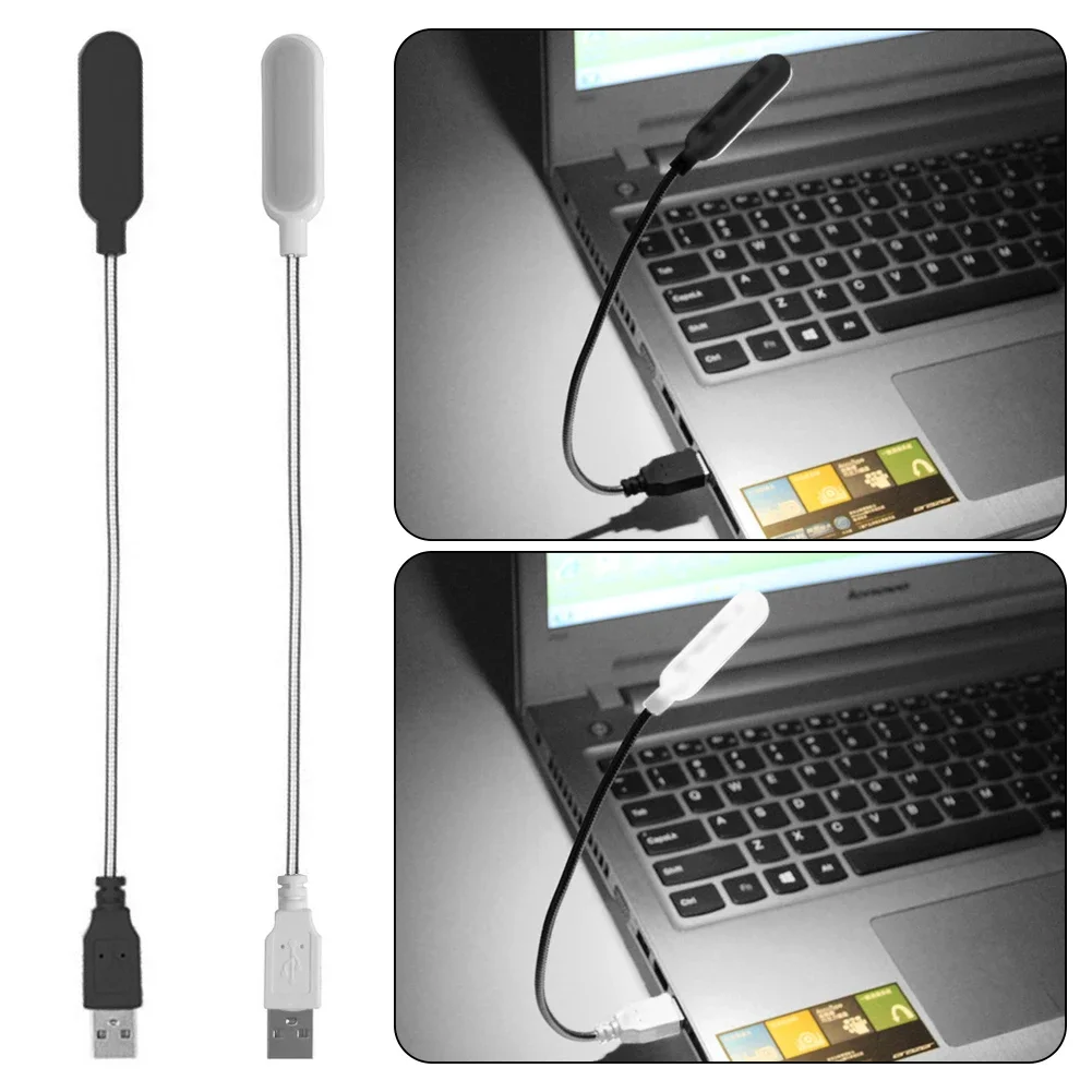 USB Flexible Light Keyboard Lamp Rechargeable Adjustable Hose Night Illumination Plug And Play For PC Computer Desktop Book