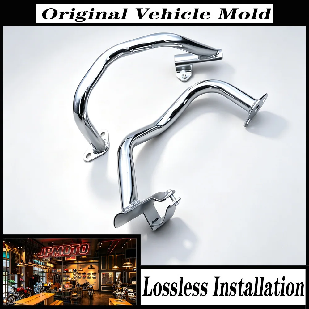For Honda CB400 CB 400 VTEC Super Four SF 1992-1998 Motorcycle Crash Bar Engine Guard Bumper Protector Stainless Steel Silver