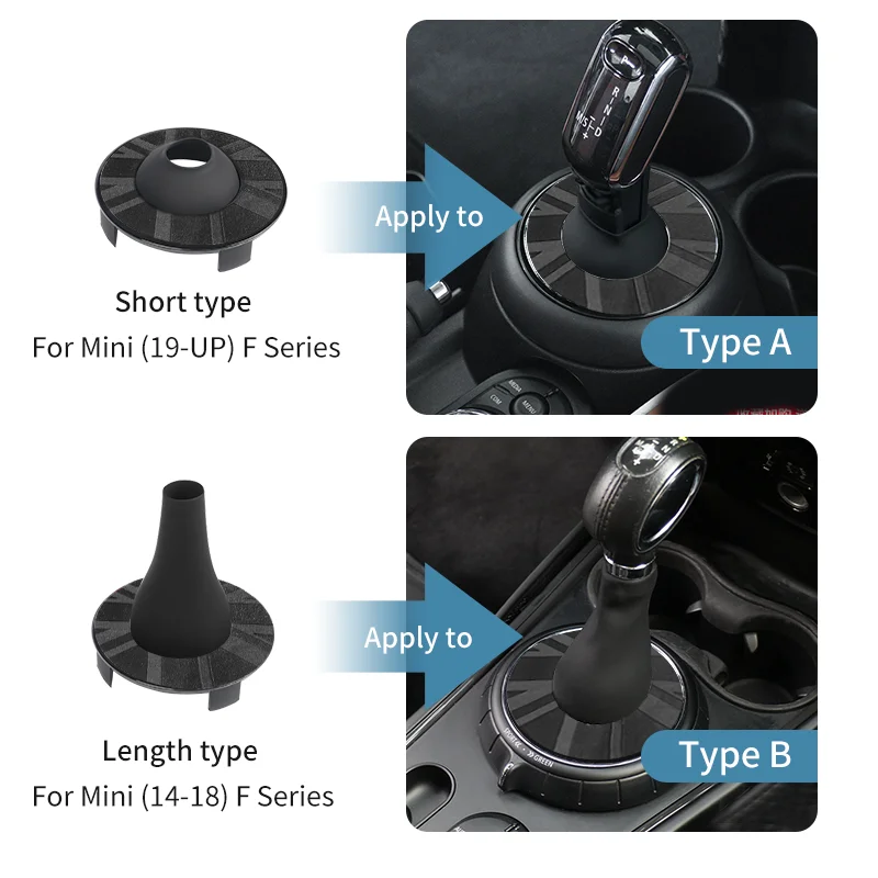 For Mini Cooper F56 F60 F54 F55 Clubman Countryman Gear Shift Lever Dust Proof Cover Car Protective Cover Decorative Accessories 6