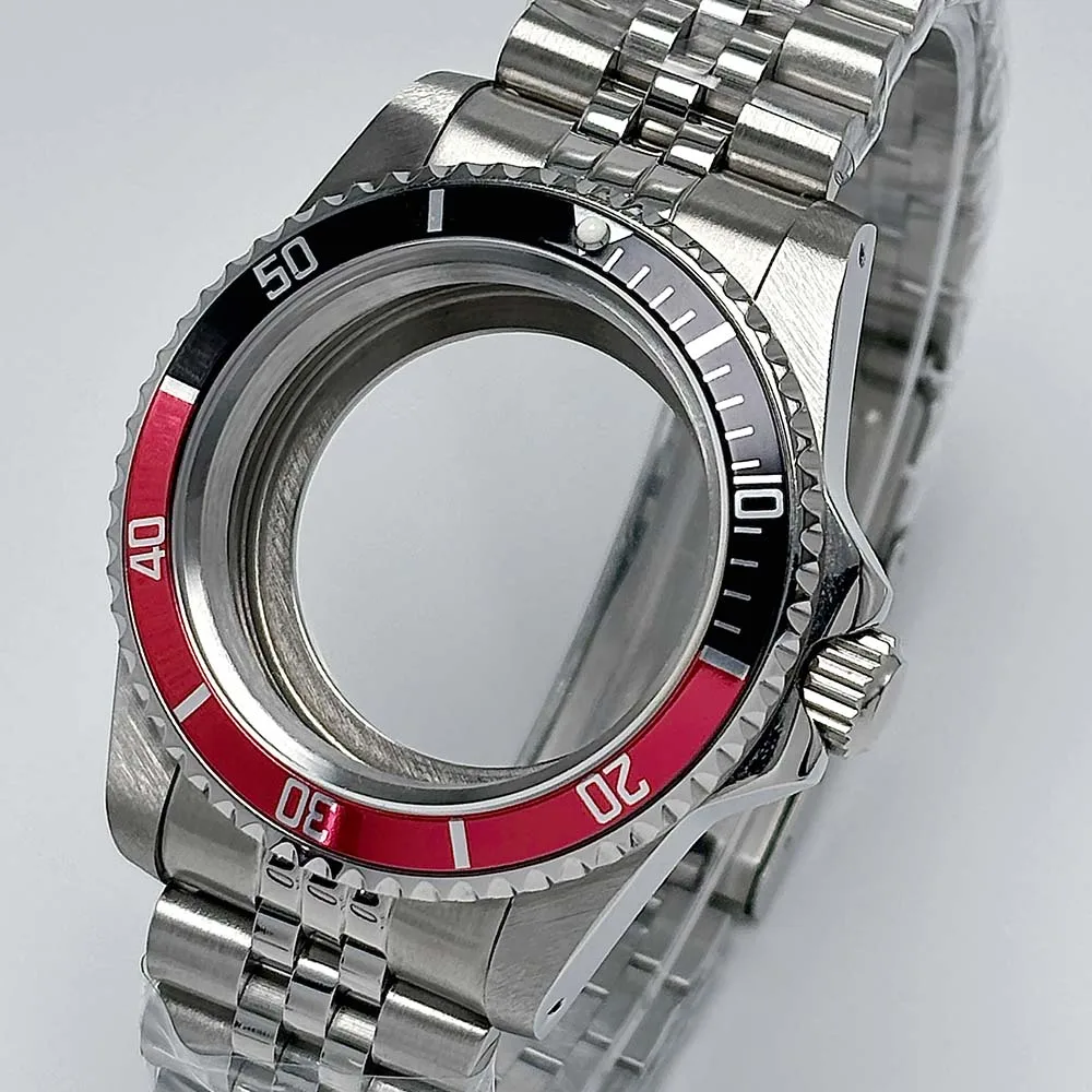 High-Quality 39.5mm Silver Sapphire Crystal Case And 36.5mm Aluminum Bezel Are Suitable for the NH35 movement accessories