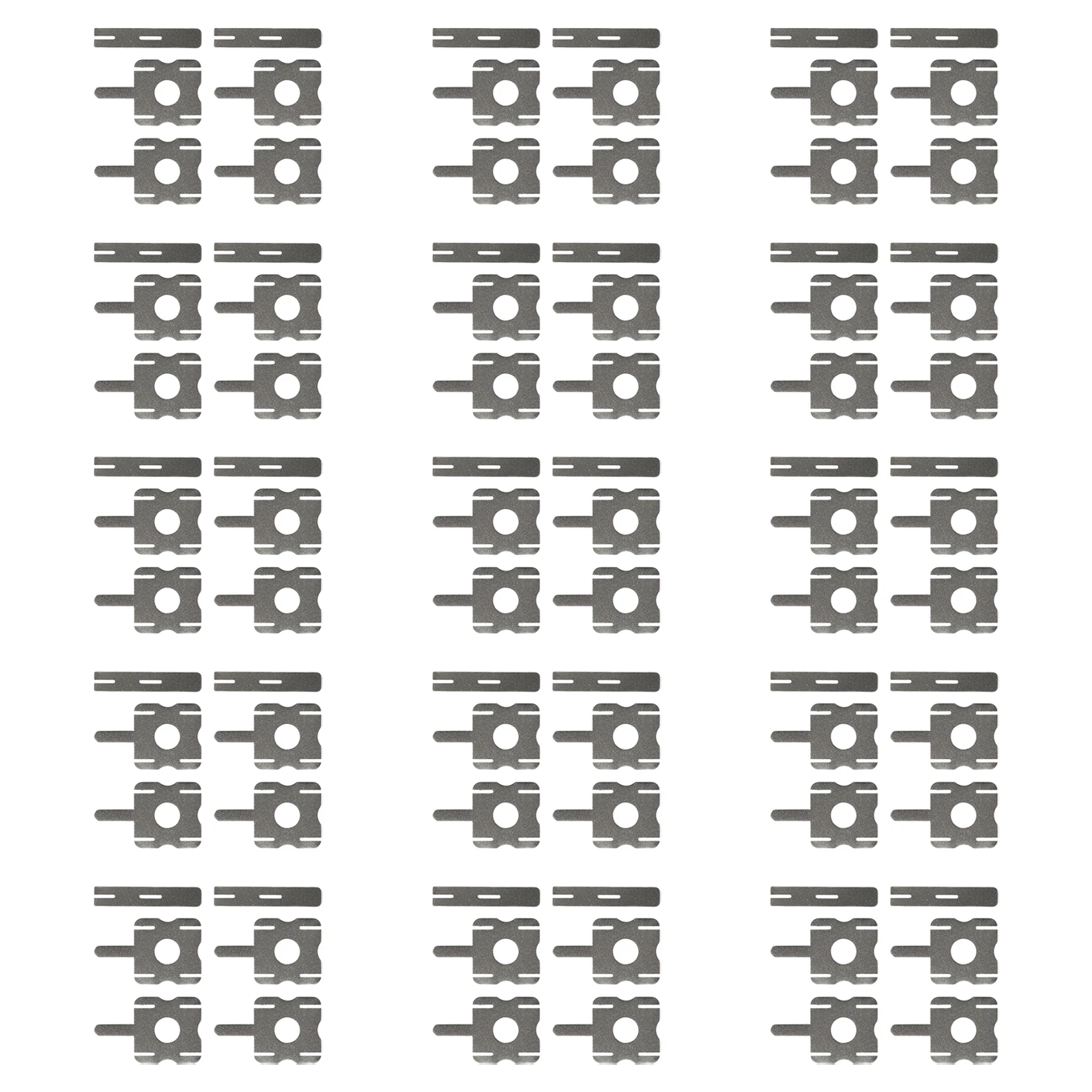 

Accessories Nickel Strip 26*22mm 90PCS Good Welding Performance Low Resistivity Nickel-plated Steel No Scratch Or Burrs Hot Sale