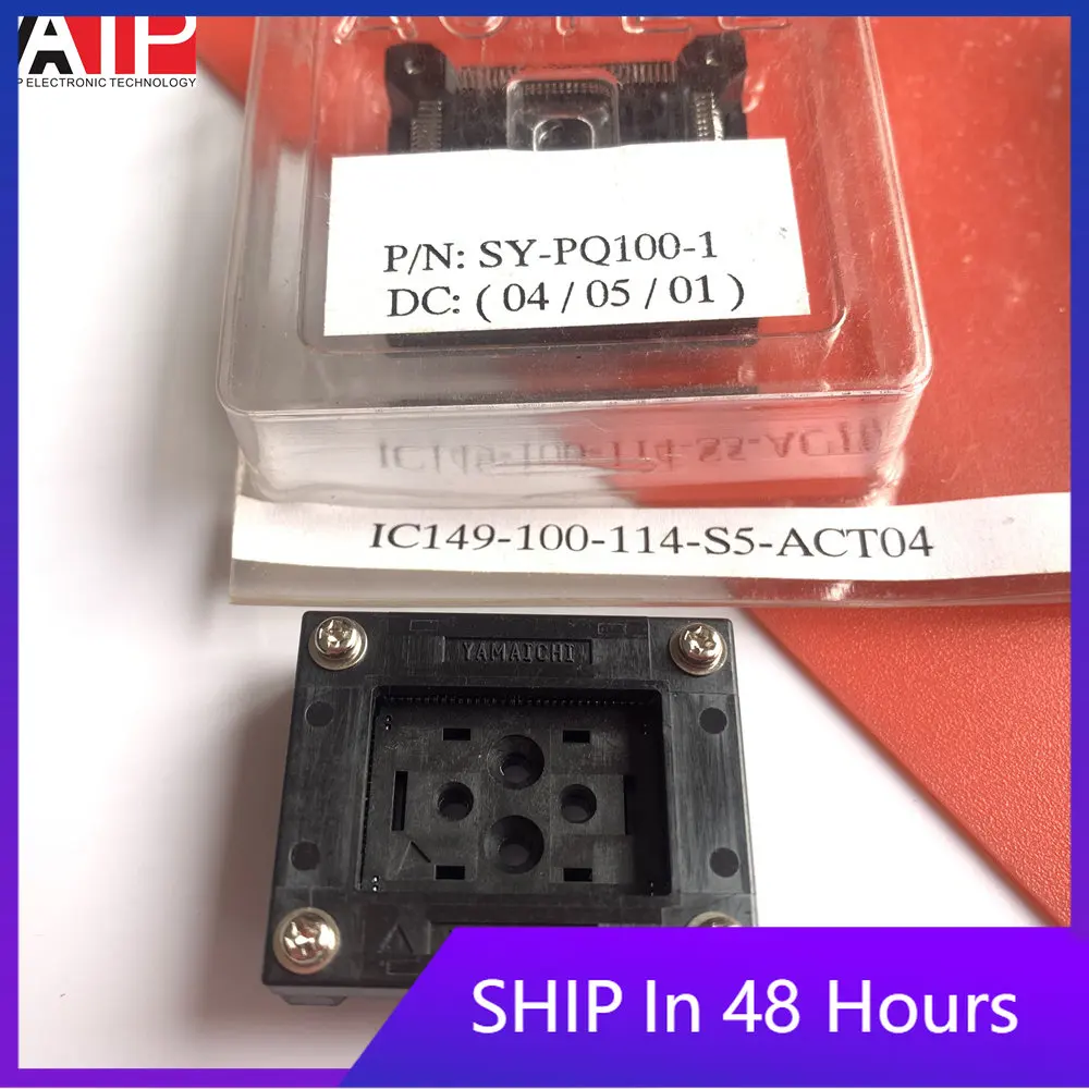 1pcs-original-imported-spot-ic149-100-burner-seat-ic-test-stand-tqfp100-qfp100-connector-genuine-welcome-to-consult-and-order