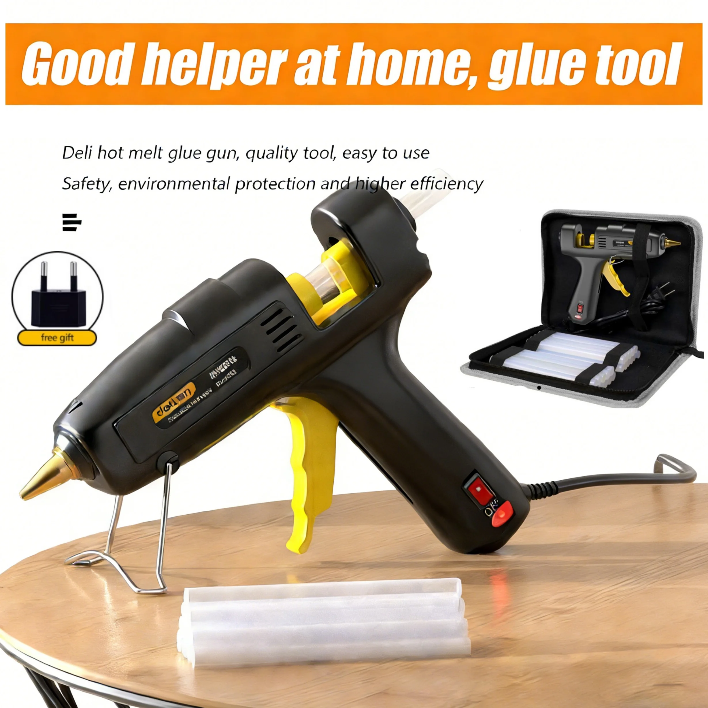 

Mini Glue Gun Electric Repair Tools 40/60/80/100W Portable High Temperature Hot Melt Glue Gun Handmade DIY Gift Tools Kit