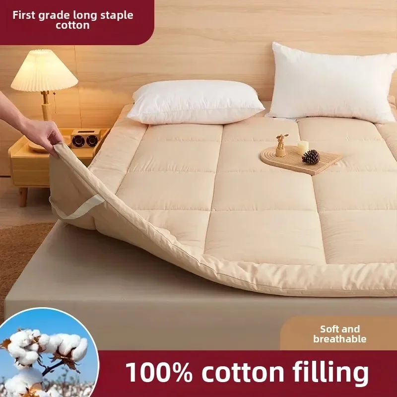 2024 New 100% Xinjiang Cotton Cotton Bed Mat Household Four Seasons Upholstered Bed Mat Tatami Bed Mat