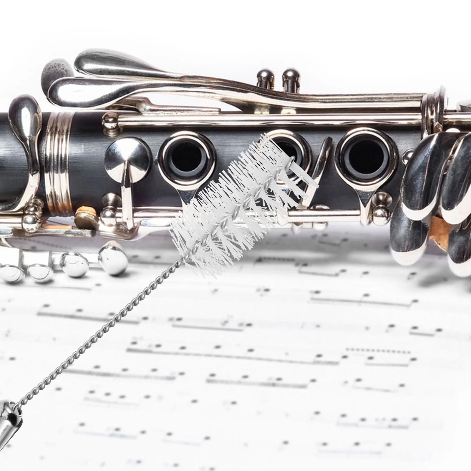 

Flute Cleaning Brush flute cleaner brush saxophone cleaning alto sax maintenance brush saxophone cleaning care brush
