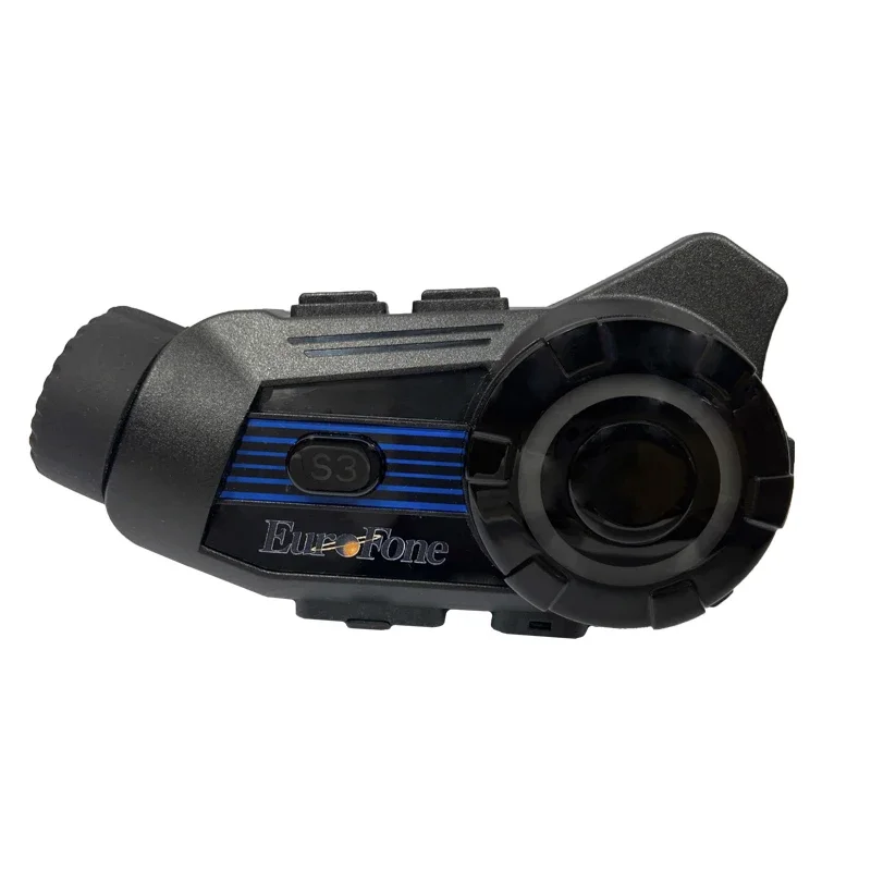 Bluetooth Walkie Talkie, Intercom Moto with Camera, IP65 Waterproof, 2-Way 1000M , Music Playing, GPS Voice Guiadance, FM Radio