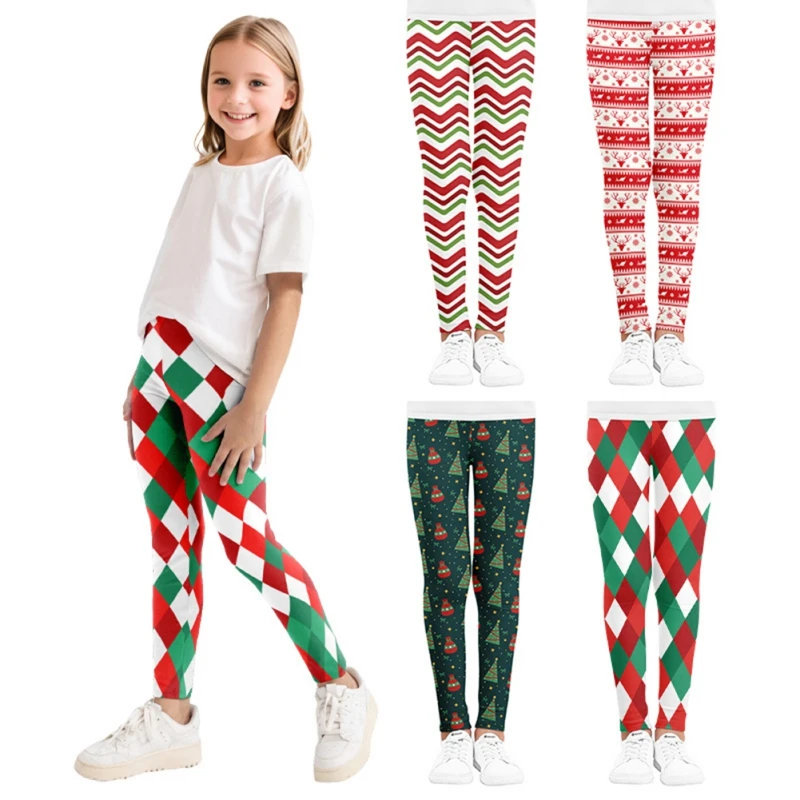 

Children Girls Trousers Fashion Breathable Floral Autumn Leggings