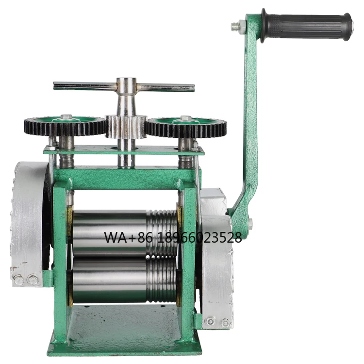 Square Groove Hand Operate Mini Gold Rolling Mill , Jewelry Rolling Mill Machine