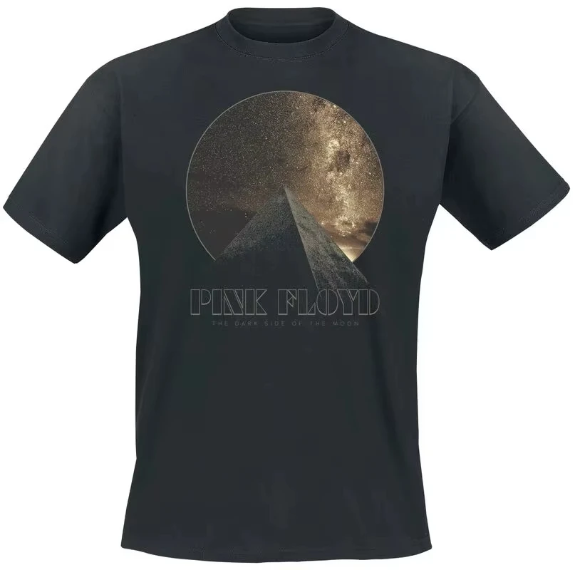 Moon Seal Pink Floyd Band T-Shirt Baumwolle Grafik-T-Shirt Herren Damen Sommer Streetwear – Detail 4