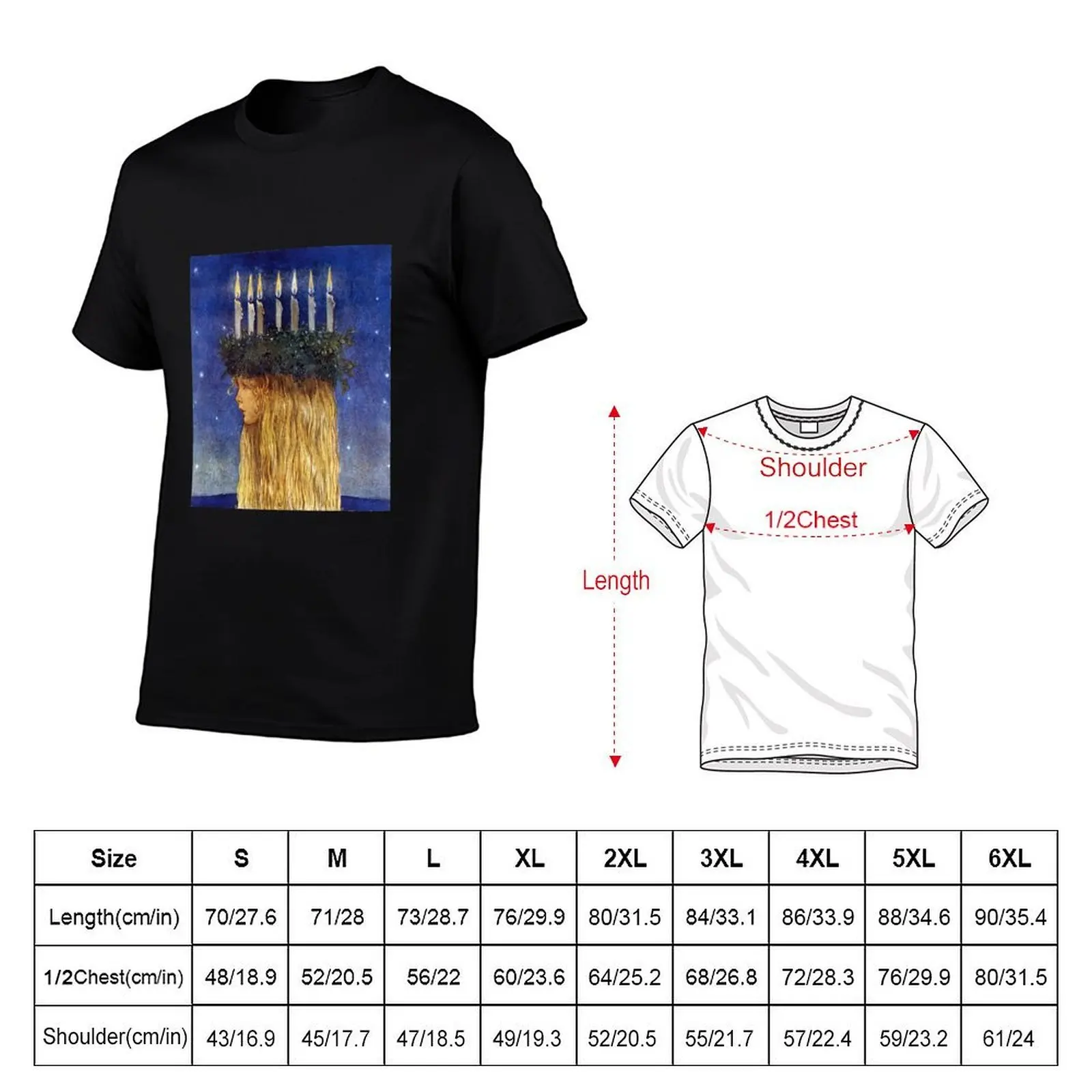 St. Lucia - John Bauer, advent T-Shirt anime tshirt t shirt personalised T-Shirt