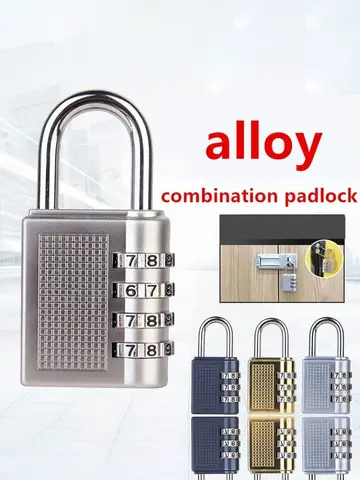 Hoogwaardig Lintolyard 4-cijferig cijferslot, waterdicht hangslot voor buiten- en sportschoolbeveiliging