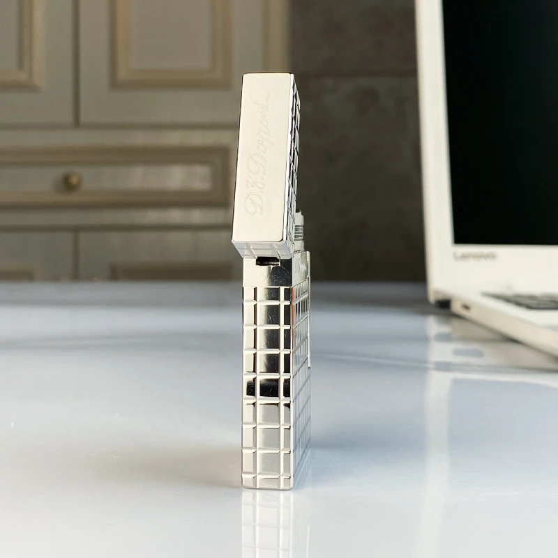 New Commemorative Edition Single and Double Flame Luxury Lighter Ping Sound Natural Paint Cigarette Smoking Butane Lighter 16070