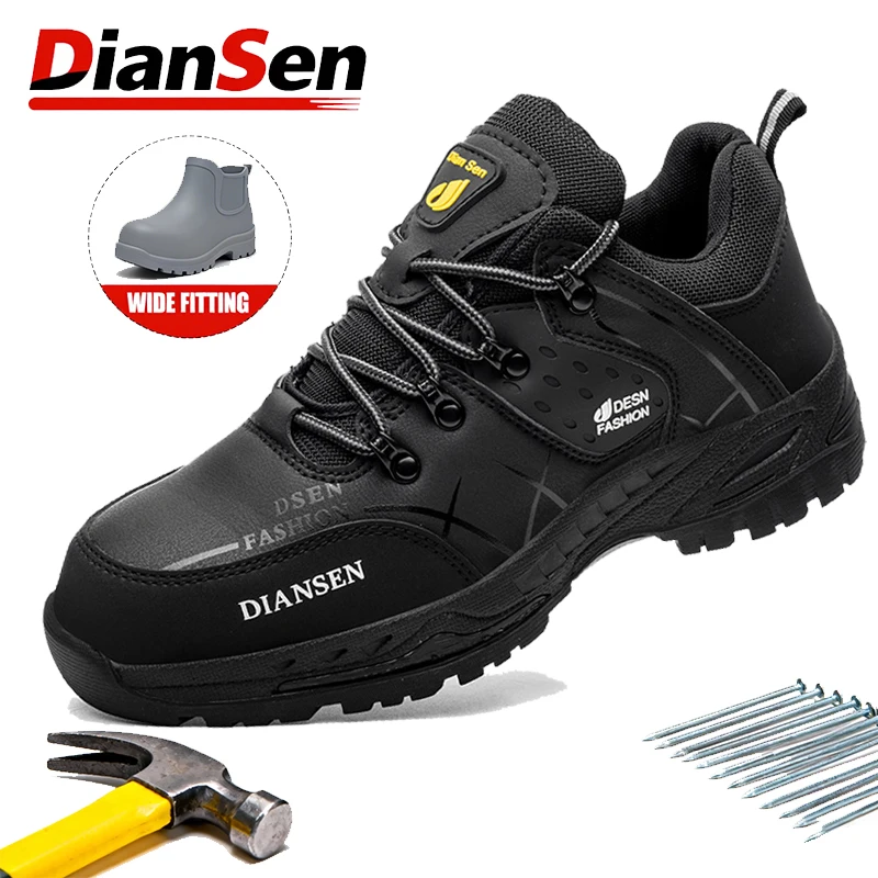 

Мужские рабочие защитные ботинки, неразрушимая обувь, защитные ботинки со стальным носком, защитная обувь с защитой от проколов, ботинки с вращающимися пуговицами