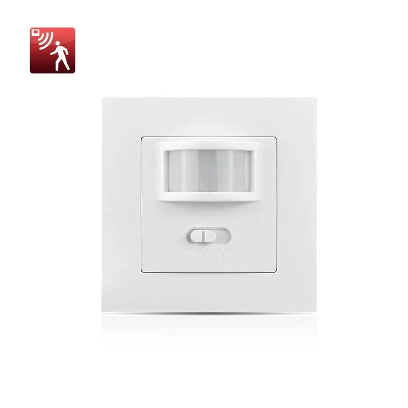 Infrared Motion Sensor Wall Mounted Sensor Motion Light Switch ON/OFF Automatic Recessed for LED Lamp Bulbs