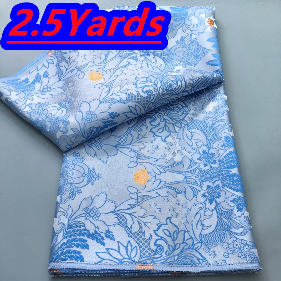 2026 French Brocade Lace Fabric High Quality 2.5 Yards Gilding Luxury African Nigerian Organza Lace Fabric for Women Sew