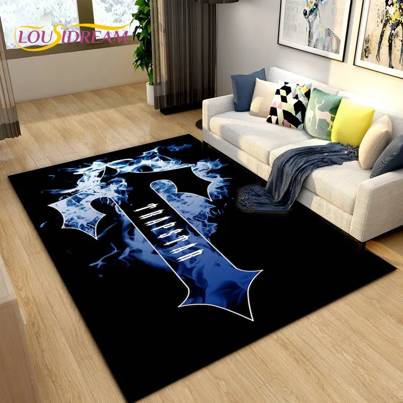 Popular Fashion Trapstar London Area Rug,Carpet Rug for Living Room Bedroom Sofa Doormat Decoration, Kid Play Non-slip Floor Mat
