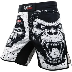 MMA White Ape Fight Sports Comprehensive Fighting Training Shorts Beach Fitness Jiu Shu Running Thai Boxing Sanda Shorts