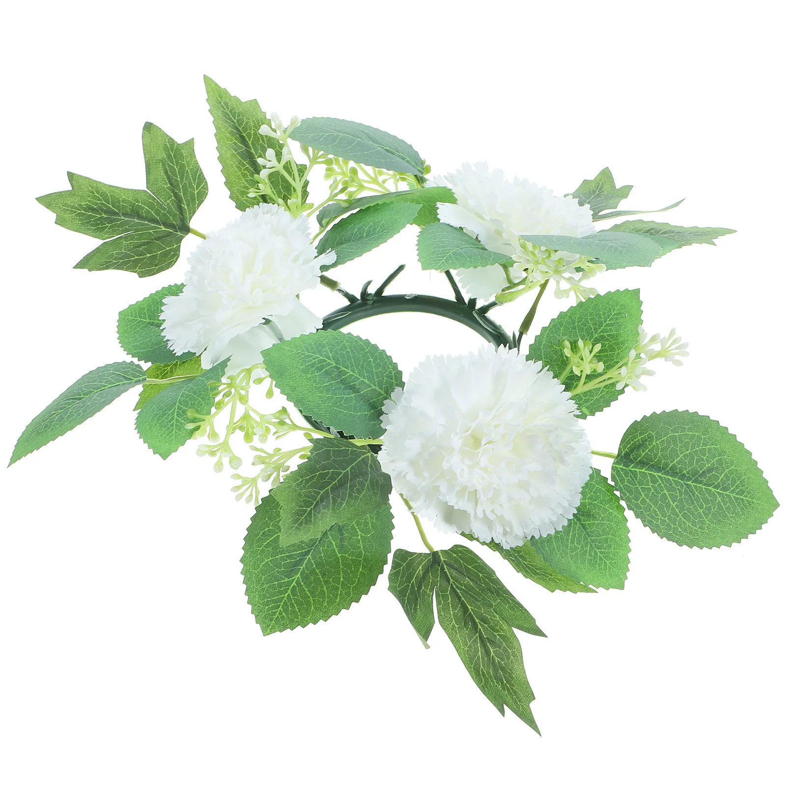 

Artificial Flower Ring Realistic Floral Wreath Wedding Table Centerpiece Party Decoration Artificial Flowers Ring