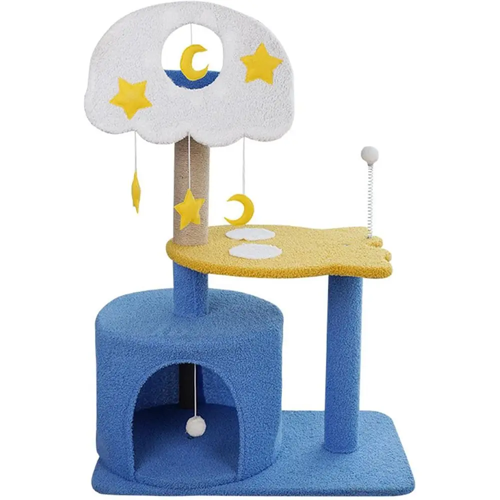 

Kitten Climbing Tree with Bed, Scratching Post, and Play Center - Cat Tower Condo Activity House