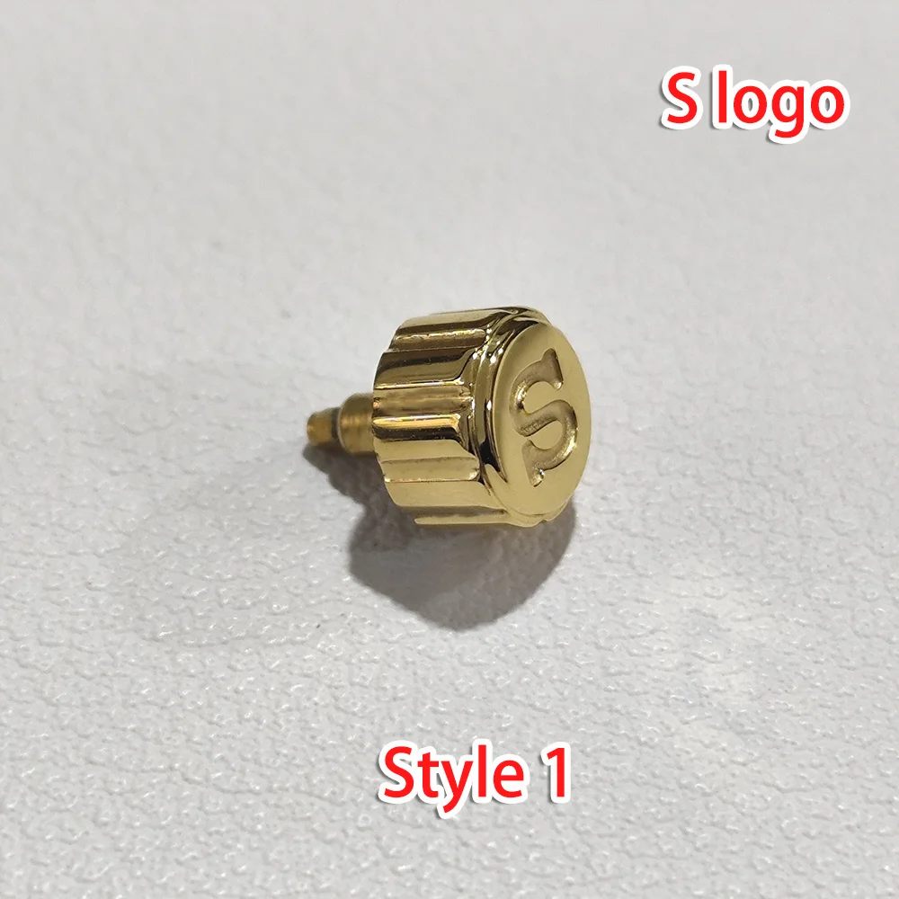 7mm S Logo Crown For NH34 NH35 NH36 4R35 4R36 Movements Fits For SKX-007/009 Modified Watch Screw-in Crowns Replacement Parts view 6