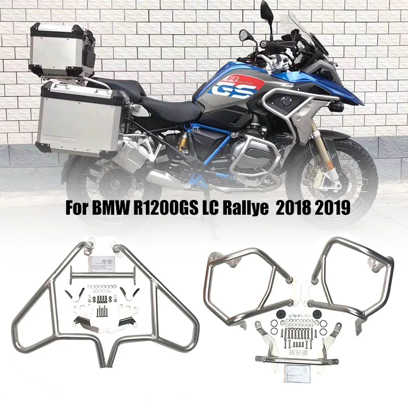 Pelindung bilah tabrakan sepeda motor, untuk BM R1200GS LC 2013-2018, pelindung mesin atas bawah, pelindung tangki bahan bakar baja Aluminium jalan raya