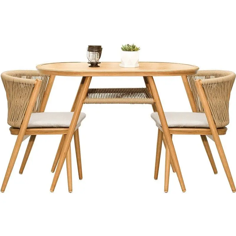 chair combination Small apartment leisure combination Modern and simple