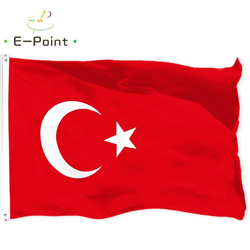 Turkey National Country Flag 2ft*3ft (60*90cm) 3ft*5ft (90*150cm) Size Christmas Decorations for Home Flag Banner