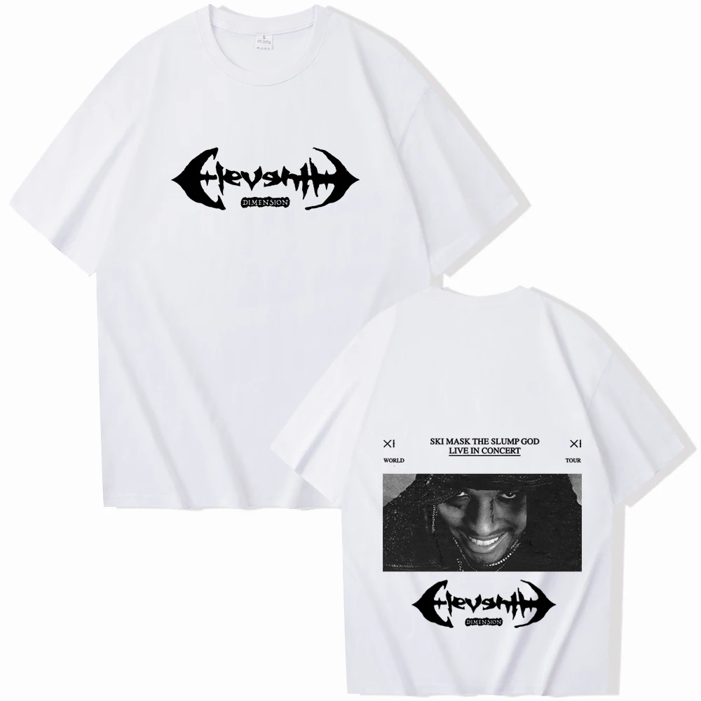 Ski Mask The Slump God World Tour 2024 T-shirt Women O-neck Summer Shirt Oversized T Shirt Men Regular Casual Printing