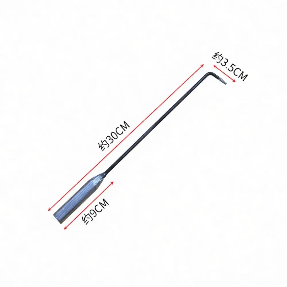 Extended Fire Poker Rod Hearth Tool For Coal Stove Heating Furnace Cleaning Accessory Roller Shutter Door Pull Hook Steel