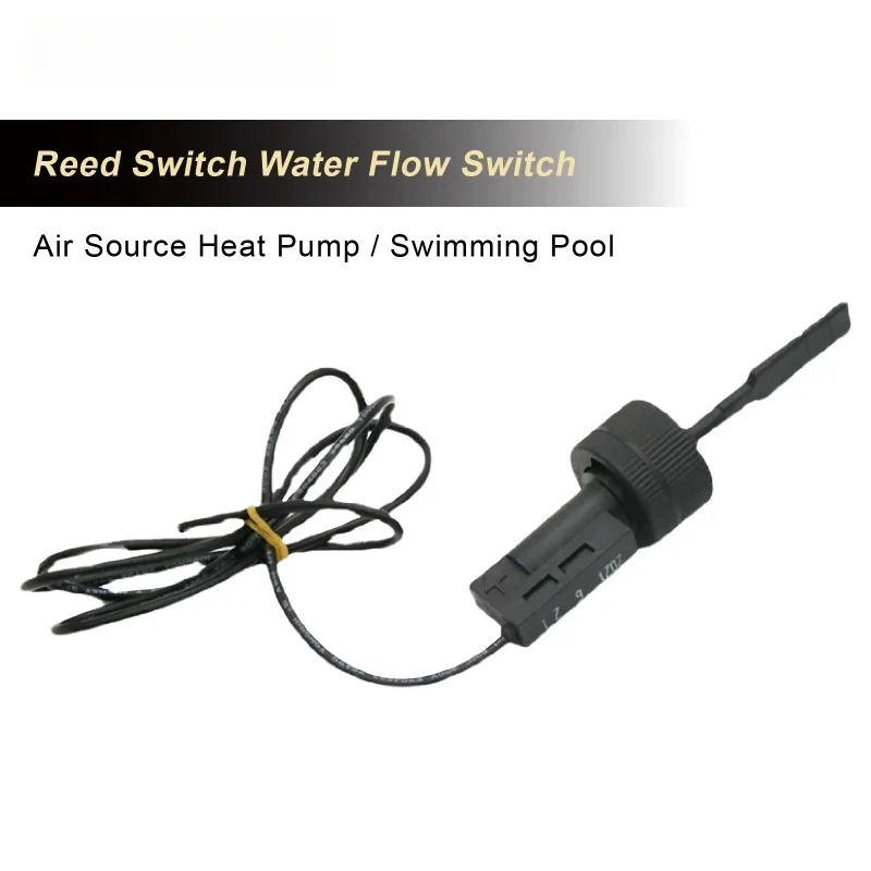 G3/4 Thread Rotary Paddle Water Flow Switch, 3-30L/min High Temperature Flow Sensor for Heat Pump & Pool Equipment