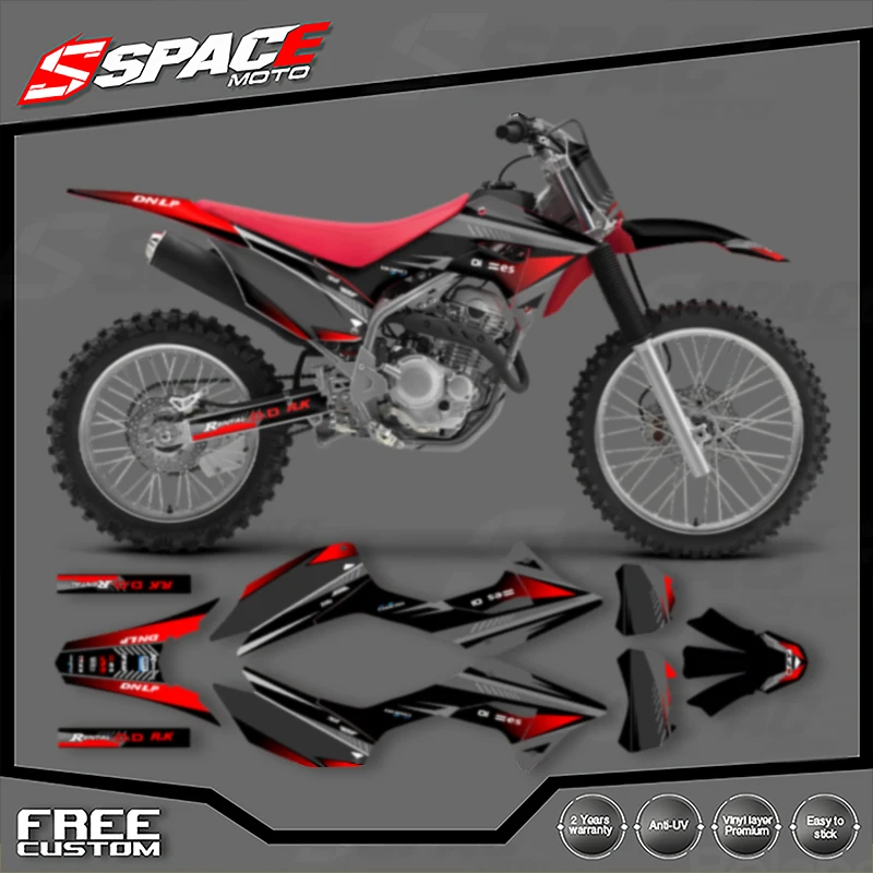 

SPACE пользовательская мотоциклетная графика фоновая наклейка CRF250F наклейки наборы для HONDA CRF250 CRF250F 2019 2020 2021 19-21 06