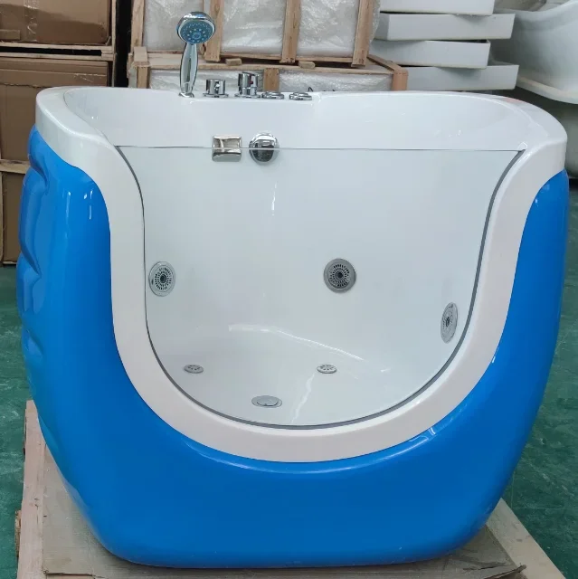 Indoor popular style freestanding baby bathtub/baby spa tub/ baby massage bathtub