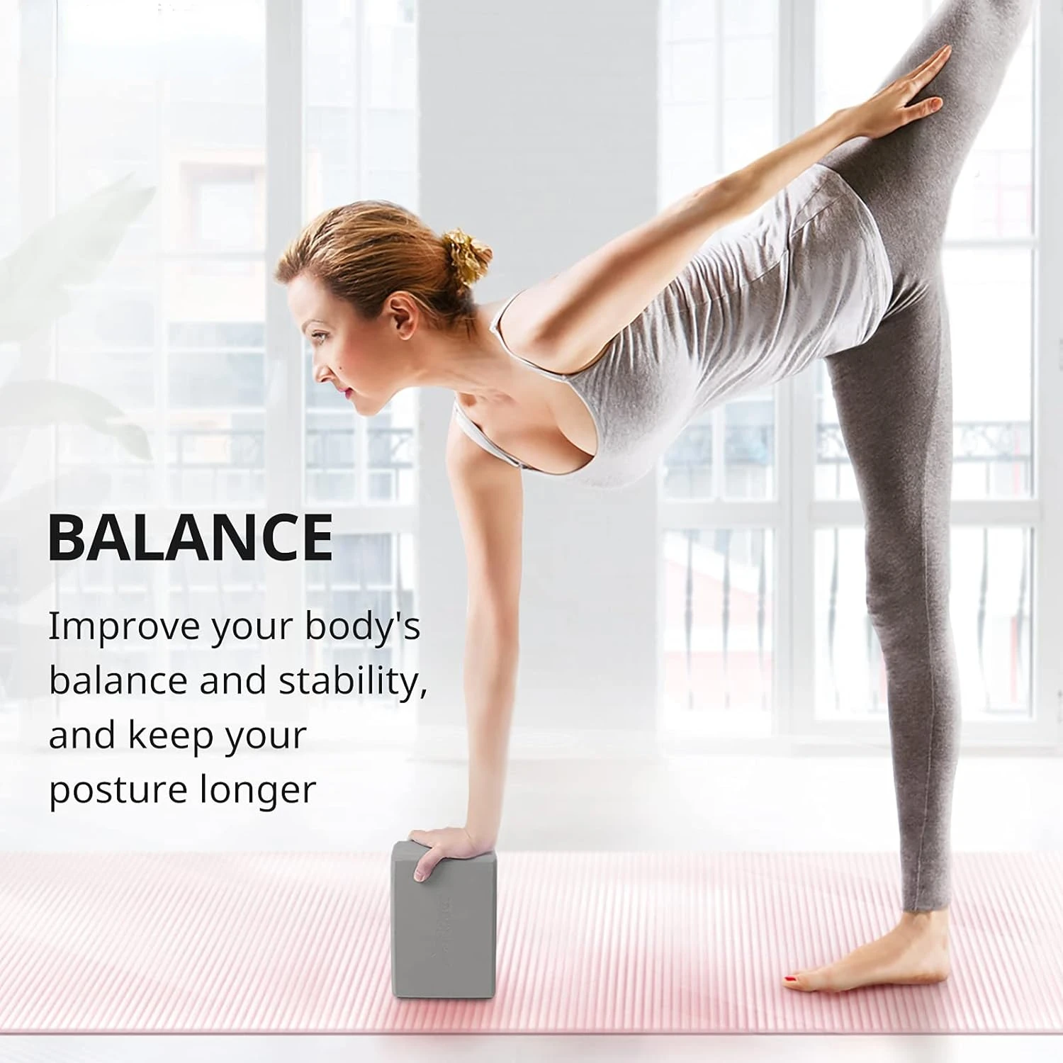 Enhance Your Yoga Practice with Premium Lightweight Odor-Resistant Foam Yoga Blocks  Ultimate Comfort and Performance for Except