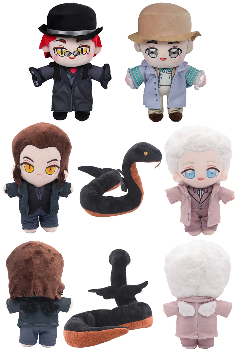 20CM Devil Crowley Angle Aziraphale Plush Toys TV Omens Cosplay Fantasy Props Costume Accessory Mascot Birthday Gifts Decor