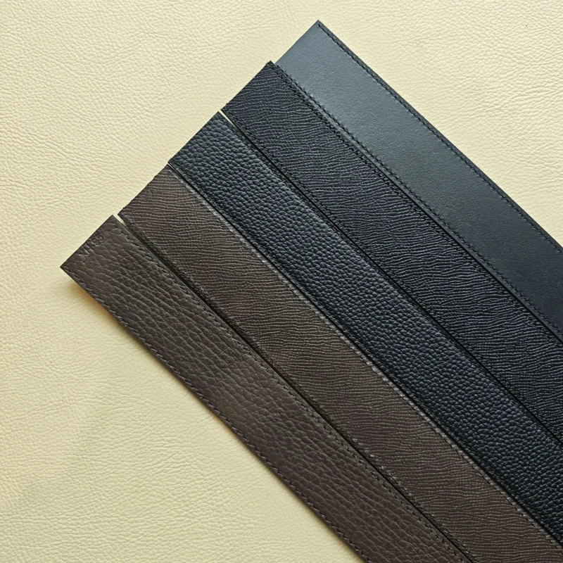 Premium 3.4cm Wide Belt Strap for DIY Replacement – High-Quality Leather Belt Blank Compatible with 8-Style Buckles, Adjustable
