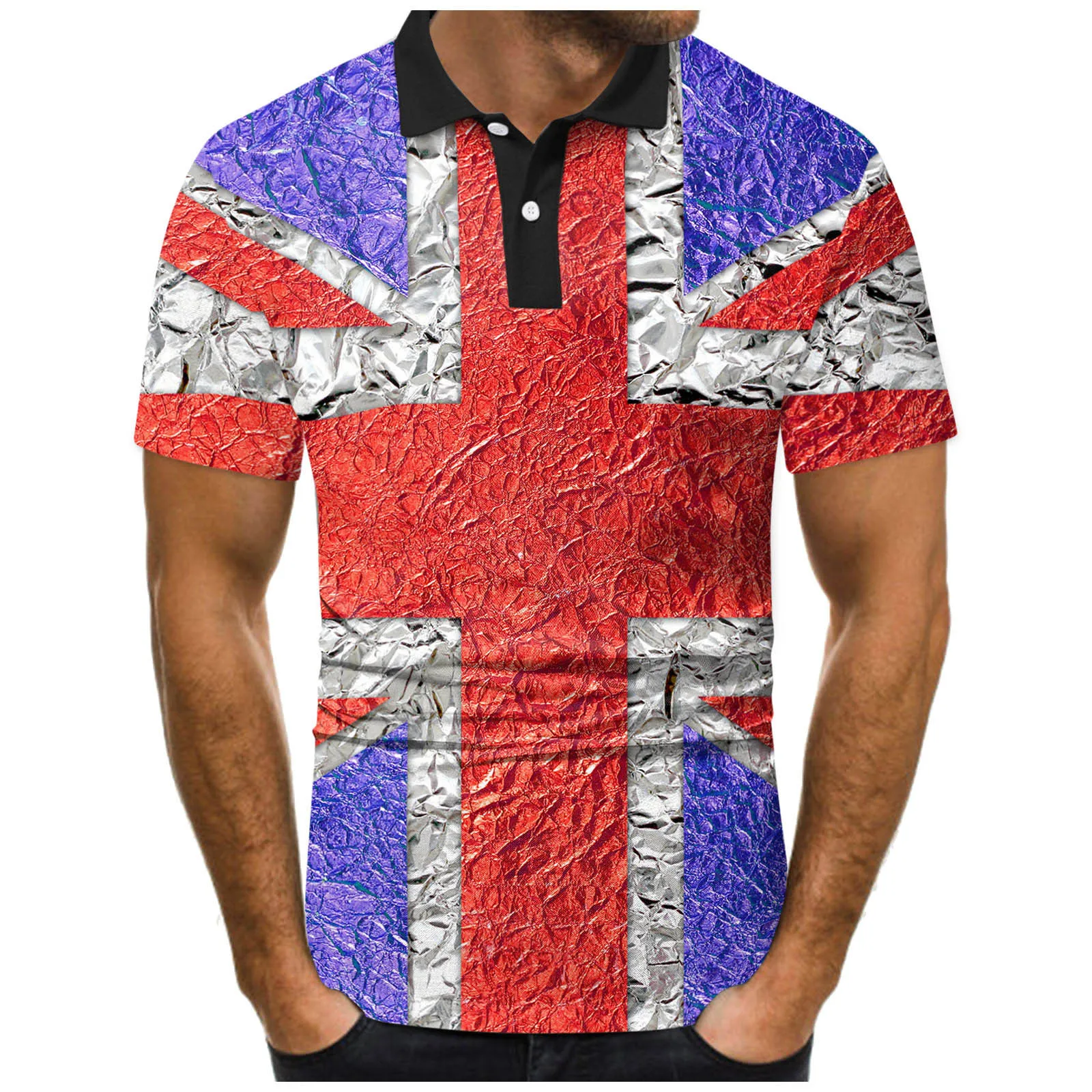 union jack Graphic T-shirt Men Fashion T-shirts Spring Summer tee Casual Top Short Sleeve O Neck Printed T Shirts Top Chemise 