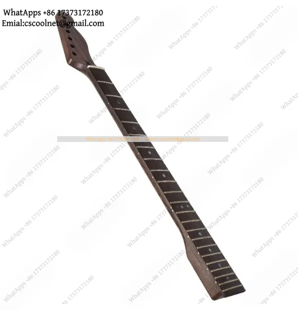 JS02 22 Fret Wenge Electric Guitar Neck TL ST Style Abalone Dot Inlay Bone Nut Matte Finish DIY Replacement Guitar Neck